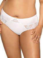 Трусы-слипы с кружевными вставками (Размер: L) (Цвет: белый)
