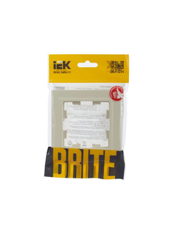Рамка 1-м BRITE РУ-1-БрКр беж. IEK BR-M12-K10