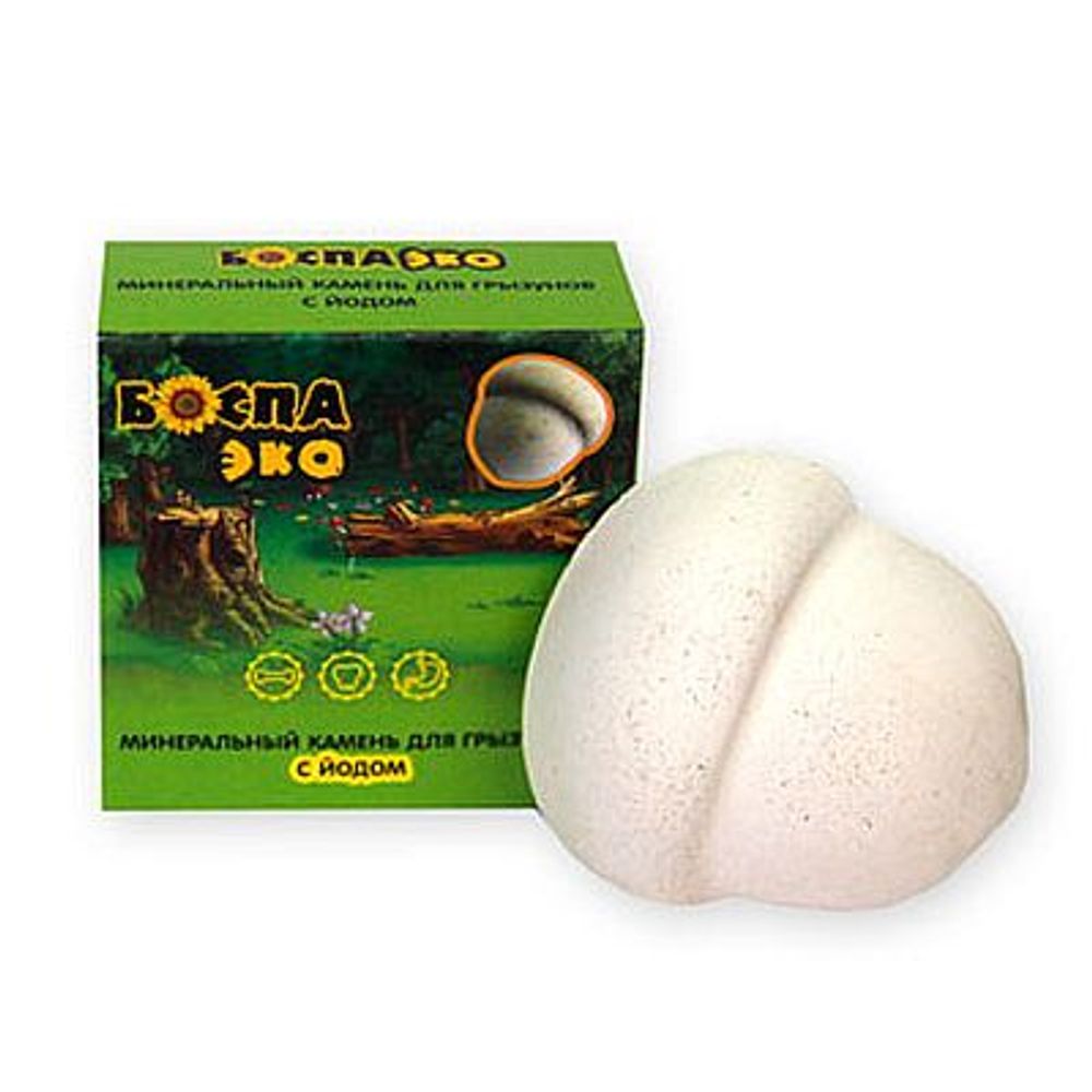 БОСПА ЭКО Минеральный камень для грызунов с йодом 40 гр БОСПА ЭКО Минеральный камень для грызунов с йодом 40 гр