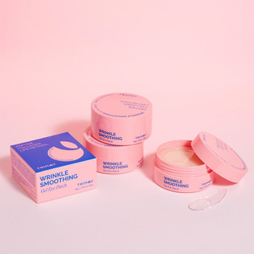 Trimay (pink) Wrinkle Smoothing Gel Eye Patch патчи для век с пептидами, коллагеном и ретинолом