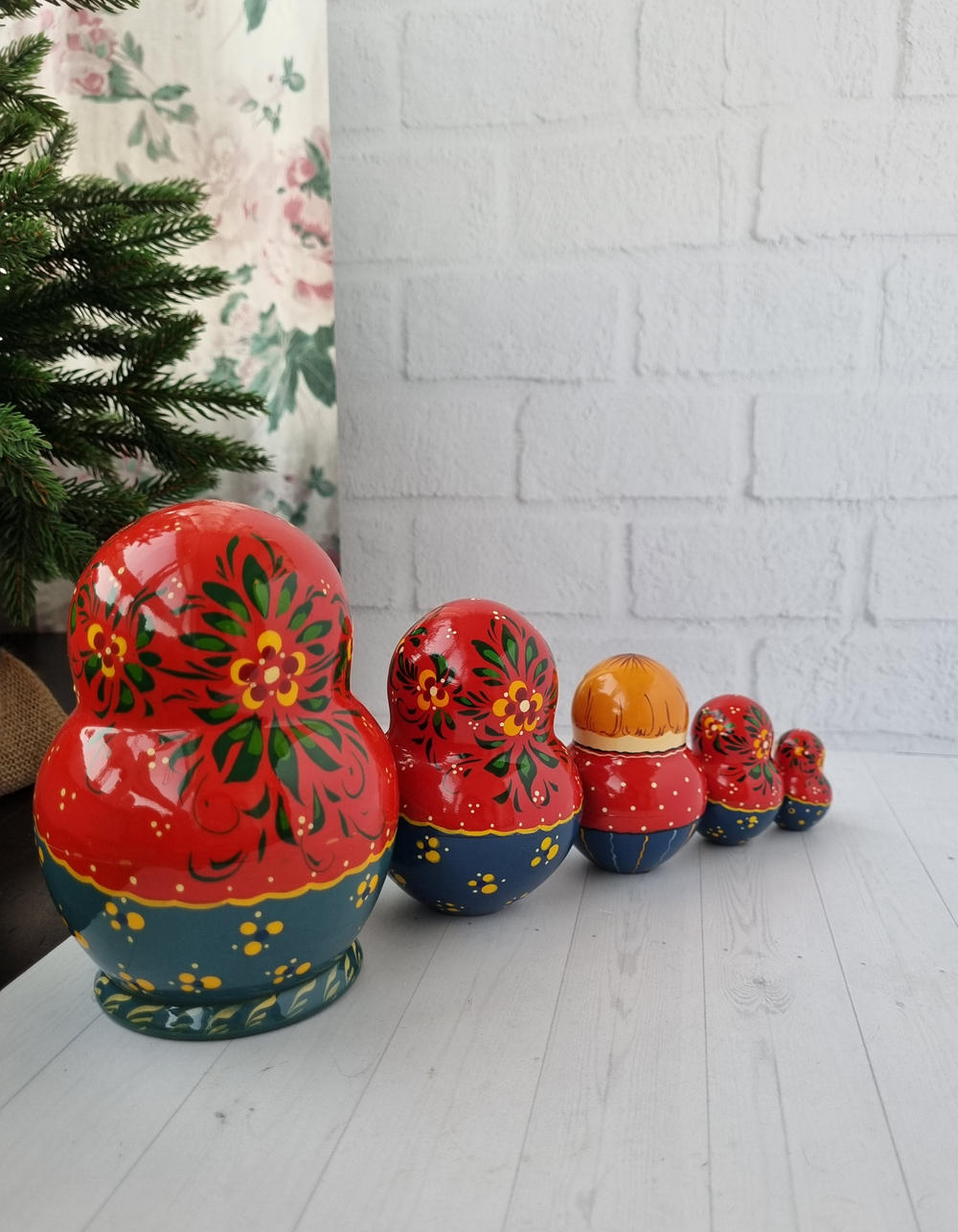 Матрёшка "с курочкой" пузатая 5мест