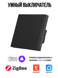 Умный выключатель Tuya Zigbee одноклавишный для Алисы
