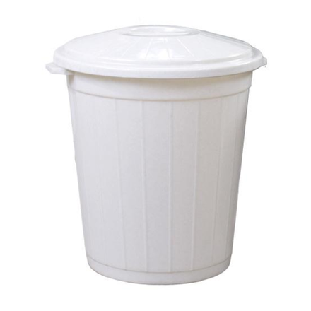 Бак с крышкой 75 л, белый мрамор, Б-75