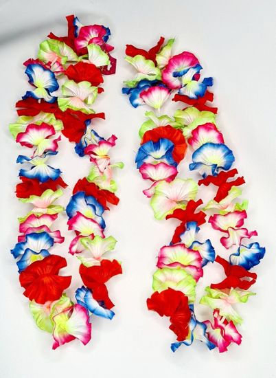 Гавайский набор (ожерелье, венок, браслеты 2 шт.)