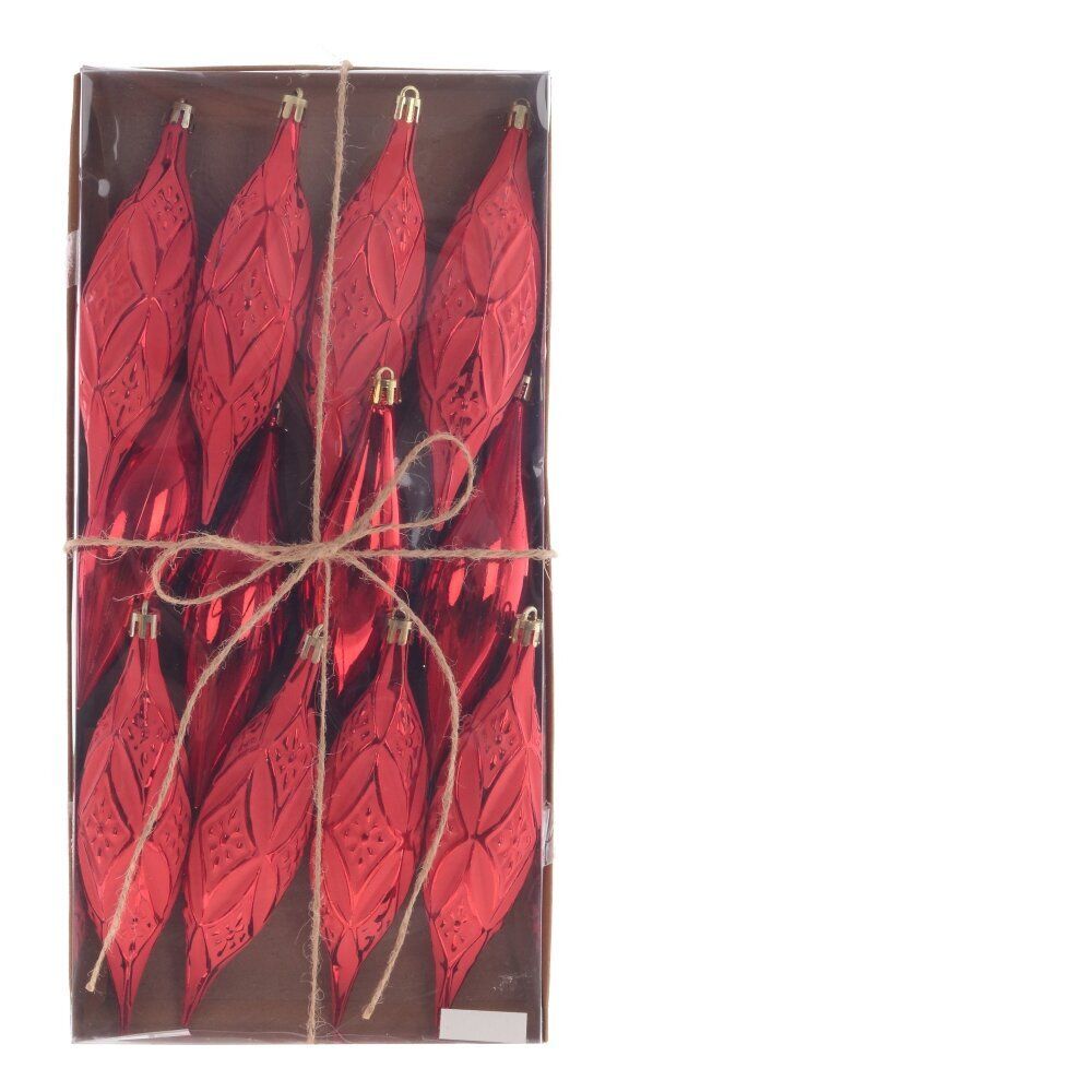 GAEM Набор из 12шт Украшение новогоднее "Капля", L4 W4 H15 см