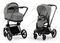 Детская коляска Cybex Priam IV 2 в 1 Mirage Grey шасси Matt Black