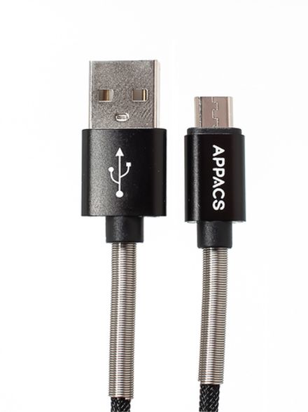 Кабель APPACS (рус.) AP03202m, microUSb, 5V/2.4A, 1 метр
