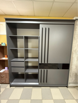 Шкаф-купе № 25 Блэк Лайт 200 см