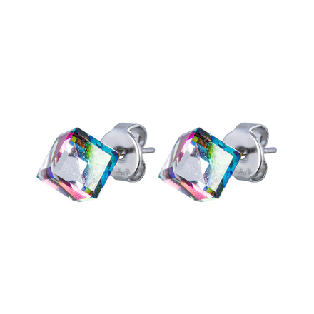 Серьги пусеты Fiore Luna Crystal Holographic SWE0127/2 H S