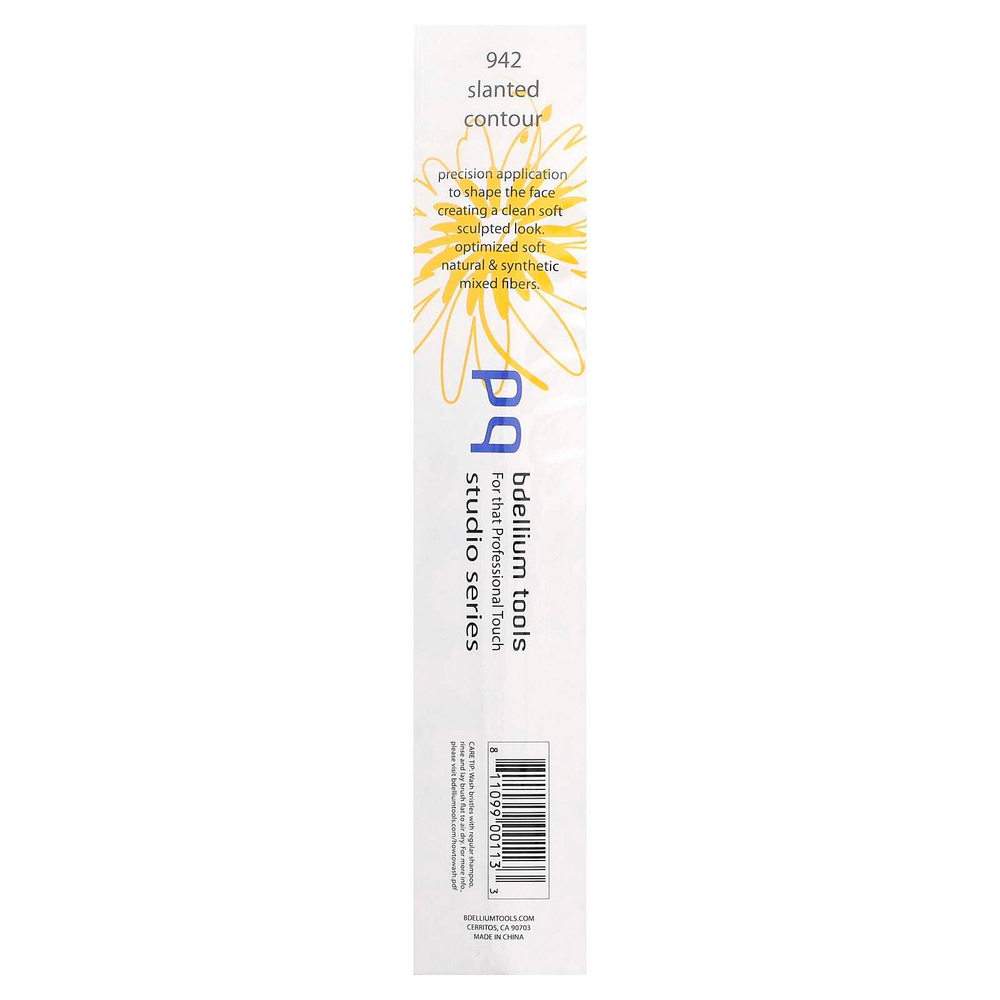 Bdellium Tools, Studio Series, наклонная кисть для контурирования, лицо 942, 1 шт.