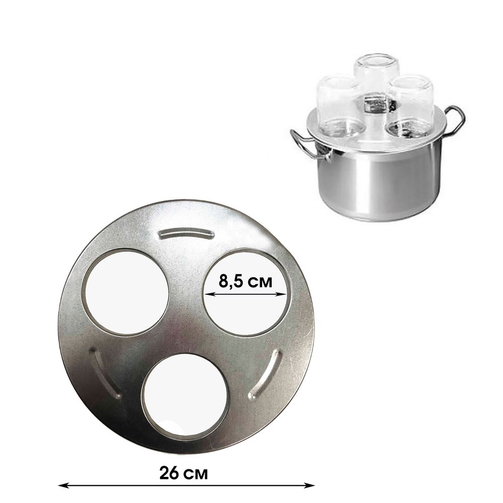Стерилизатор для банок 3-х местный