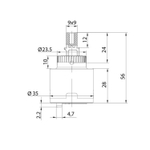 Картридж без ножек D35 IDDIS, 999C35D0SM (заменяет D35 BL SD #1)