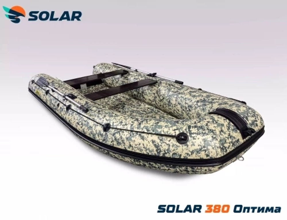 Лодка надувная моторная solar-380 к (оптима)