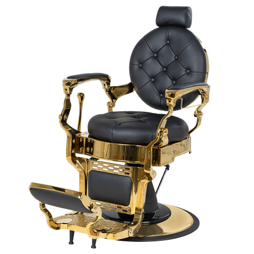 Мужское кресло барбер МД-9119, каркас золото