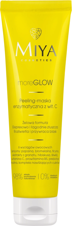 MIYA moreGLOW профессиональная энзимная пилинг-маска с витамином С и комплексом фруктовых ферментов 60 мл.