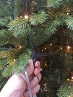 Ель с гирляндой встроенной «Парижанка» (Литая+пвх) 240 см / 2.4 м