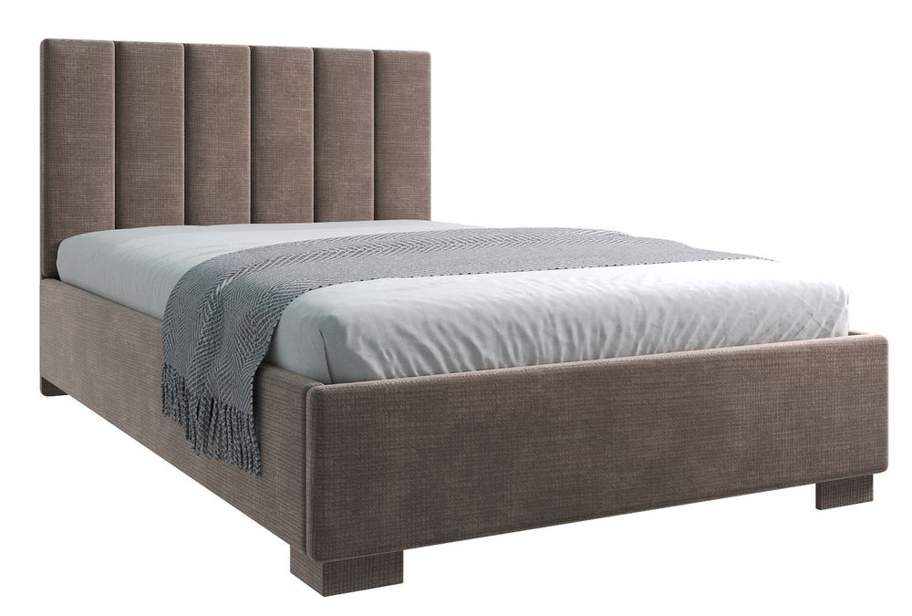 Кровать двуспальная, 120х200 Беатрис шоколадный