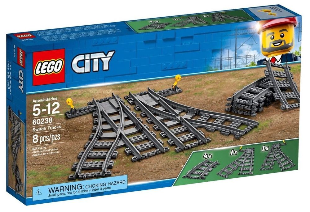 Конструктор LEGO City Trains 60238 Железнодорожные стрелки