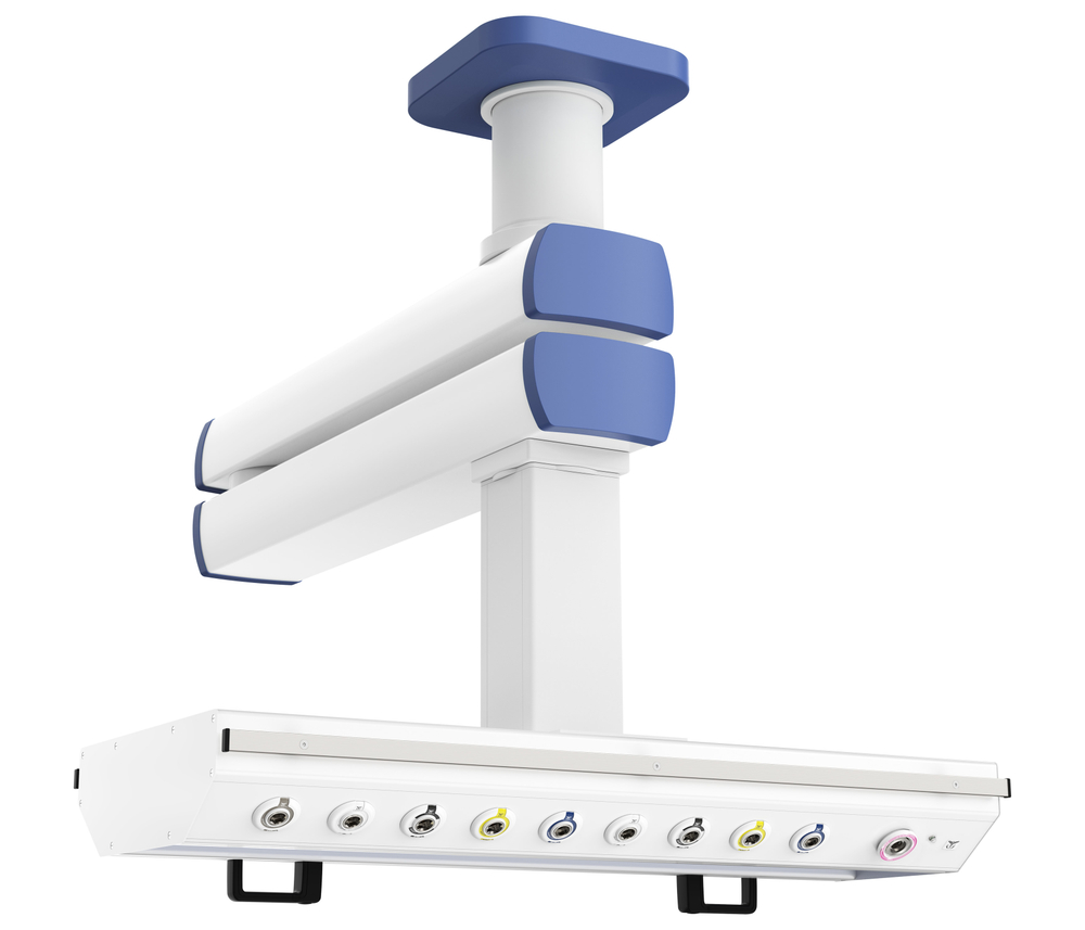 Потолочная медицинская консоль CADUCEUS C2-A двухплечевая