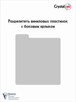 Разделитель виниловых пластинок Crystalrec с боковым ярлыком