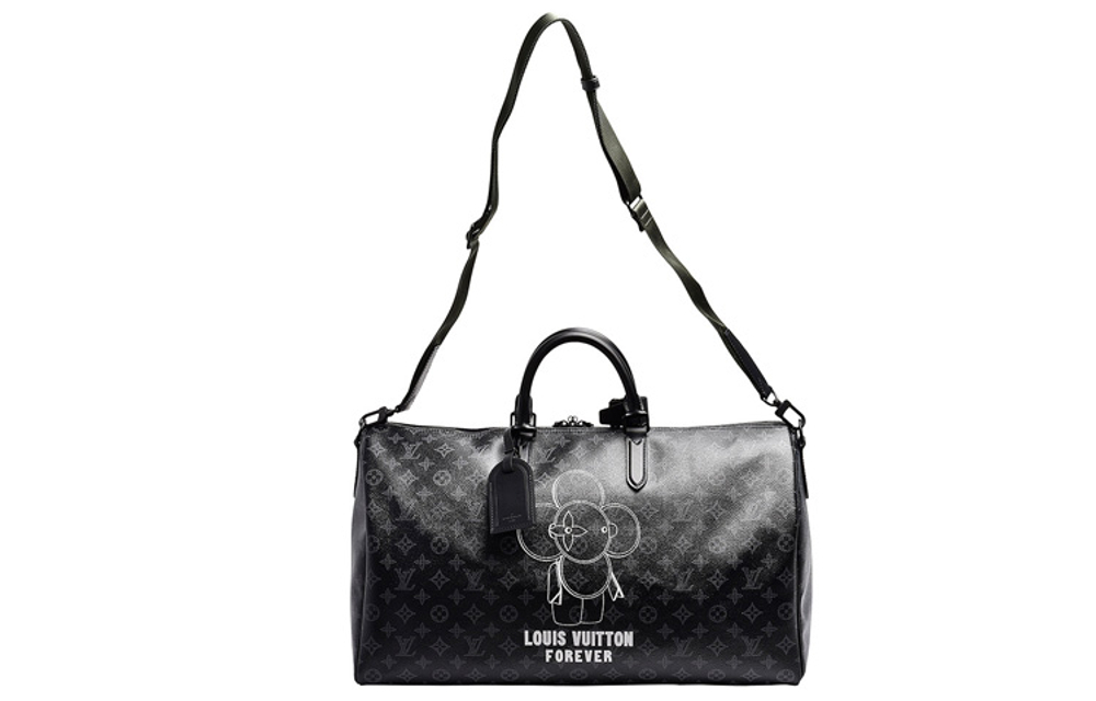 LOUIS VUITTON Keepall Canvas Handbag, Shoulder Bag, Travel Bag Unisex