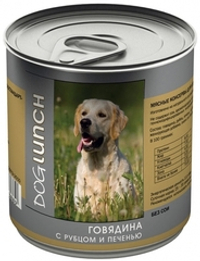 Dog Lunch 410гр Влажный корм для собак Говядина с рубцом и печень