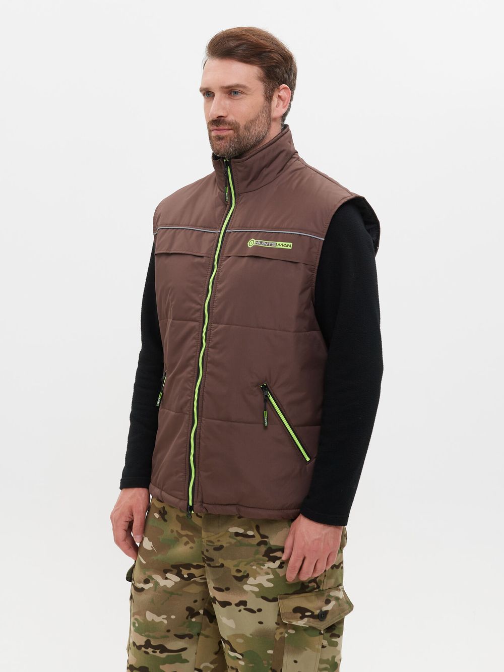 Жилет демисезонный Беркут ткань Дюспо цвет Коричневый Жилет демисезонный Беркут ткань Дюспо цвет Коричневый