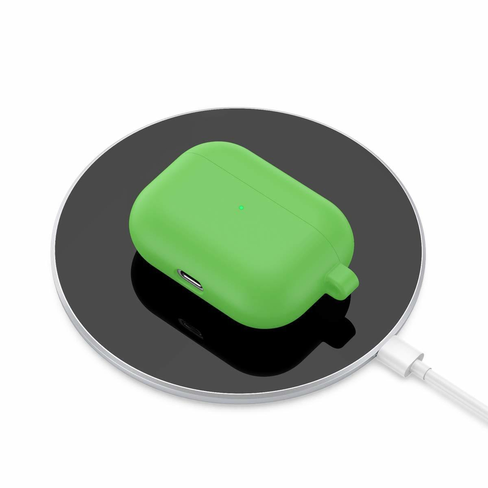Чехол КАРТОФАН для Apple AirPods Pro (арт. AIRPRO-SLIM-SILICON-01-GREEN)