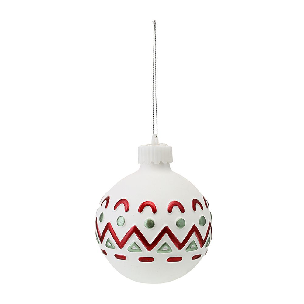 Набор ёлочных украшений с подсветкой Festive embroidery из коллекции New Year Essential, 4 шт.