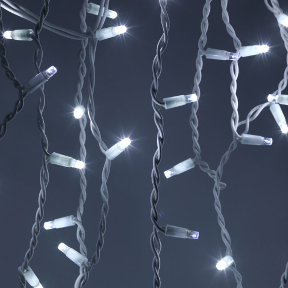 Гирлянда ЭРА ERAPS-BK1 бахрома 2x0,7 м холодный белый свет 100 LED | Профессиональное праздничное и новогоднее освещение