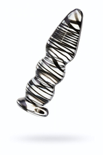 Фаллоимитатор стеклянный с разводами 13,5 см