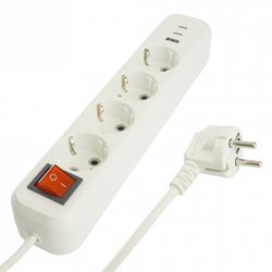 Удлинитель с выключателем Stekker Home 50141