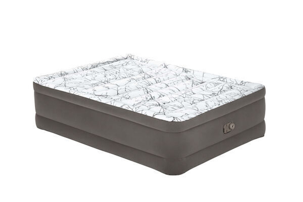 Кровать надувная Tritech Fashion Flock Air Mattress Queen,203*152*56 см, встроенный насос 220В, Bestway (6713E)