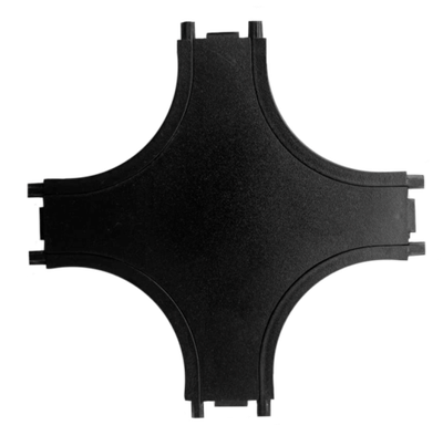 CLARUS Коннектор Х образный 48V для магнитного ультратонкого шинопровода, черный, 100 шт