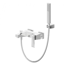 Смеситель для ванны с коротким изливом с аксессуарами Bravat Iceberg