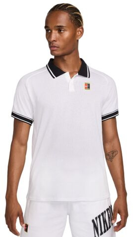 Мужское теннисное поло Nike Court Heritage Tennis Polo - белый