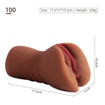 Мастурбатор реалистичный Wet pussy (коричневый)