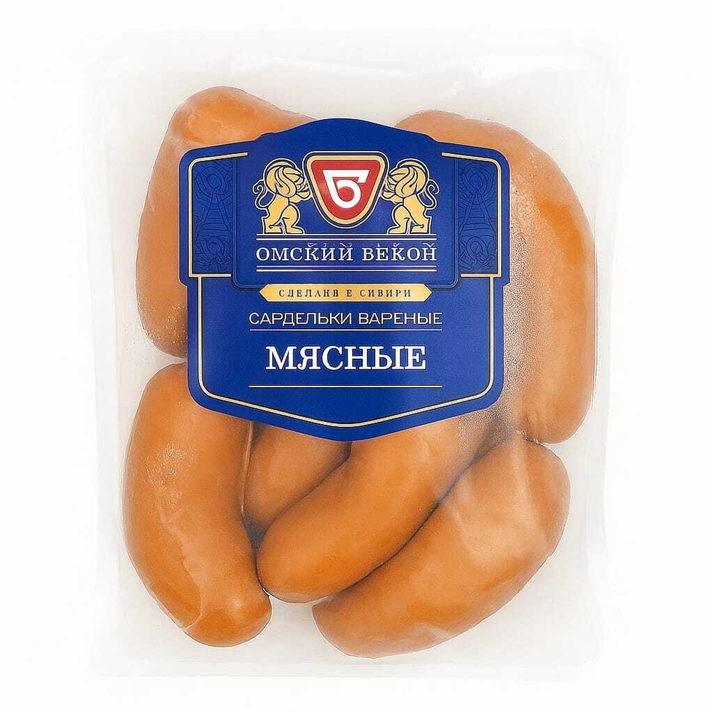 Сардельки Мясные Омский Бекон вес