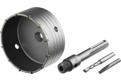 Коронка с державкой по бетону ЗУБР Профессионал 125 мм, SDS-Max 2918-125