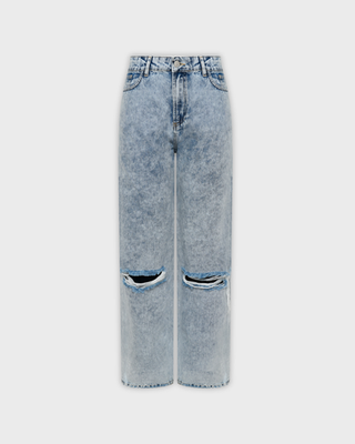 Джинсы руинированные