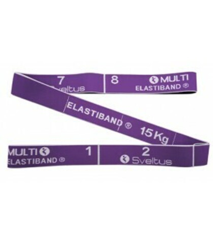 Эспандер Sveltus Elastiband Multi Original 15 кг фиолетовый, постер/ упаковка