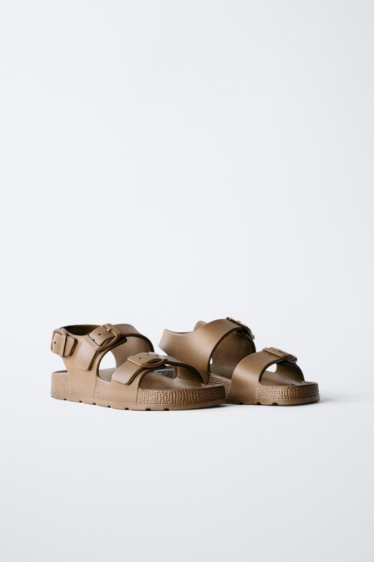 ZARA САНДАЛИИ, КОРИЧНЕВЫЙ