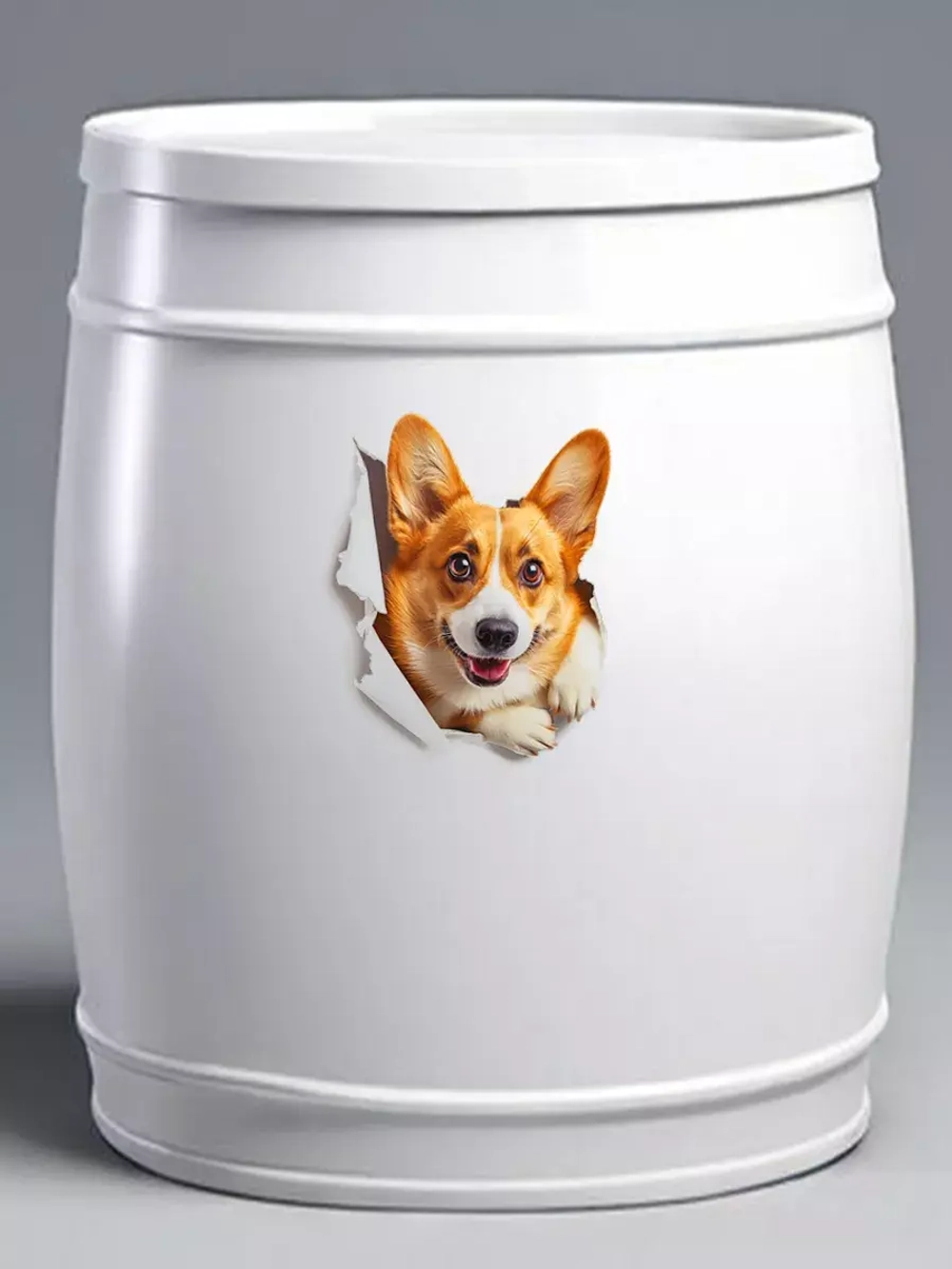 Наклейка с собачкой корги интерьерная прикольная