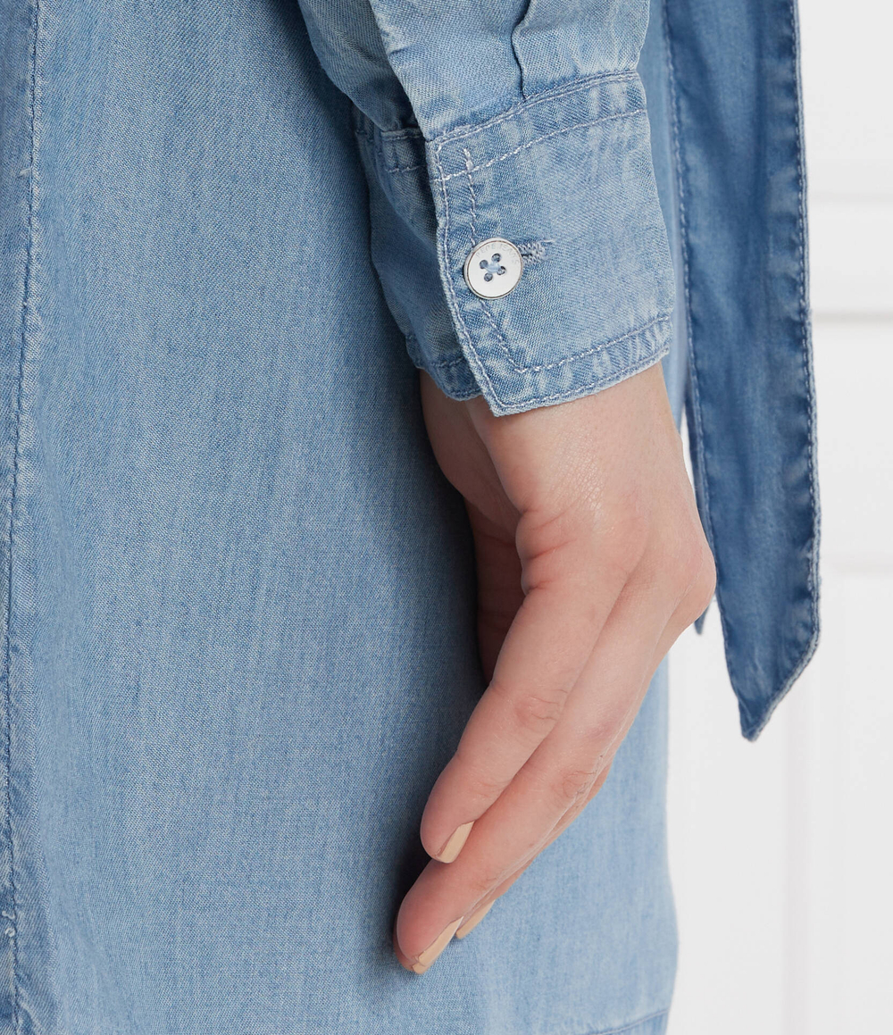 Платье с ремешком ERINE Pepe Jeans London - голубой(PL953485)