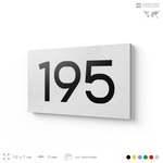 Номер на дверь 195, табличка на дверь для офиса, квартиры, кабинета, аудитории, склада, белая 120х70 мм, Айдентика Технолоджи