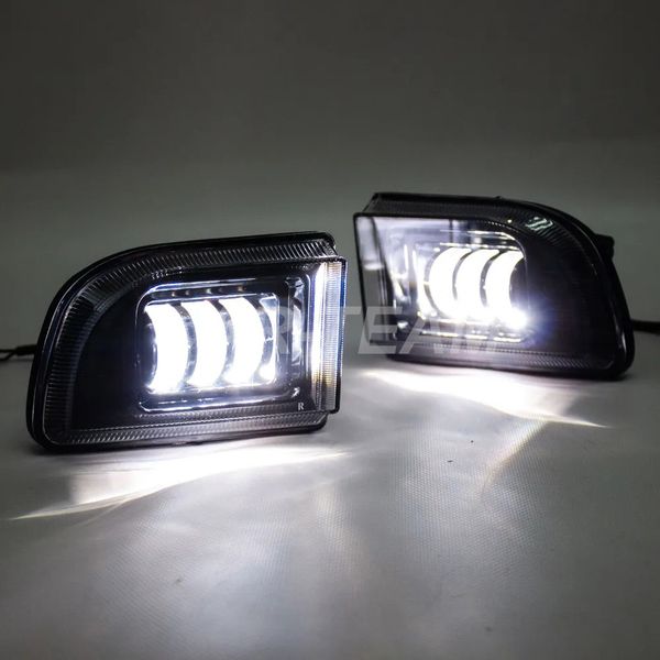 Противотуманные фары (ПТФ) линзованные "Sal-Man" на Chevrolet Lacetti (арт. 01511) (3 диода LED 50W)