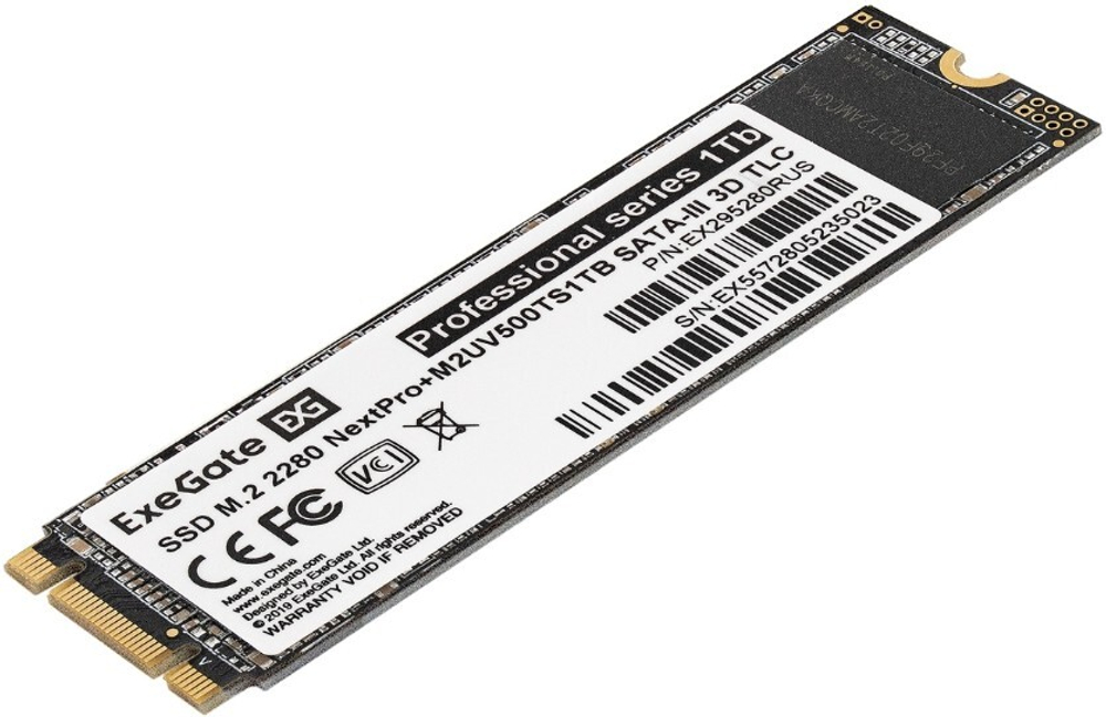 Накопитель SSD M.2 2280 Exegate NextPro+ M2UV500TS1TB