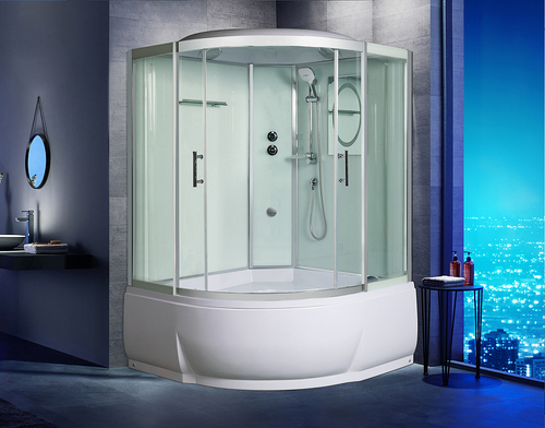 Душевой бокс WeltWasser WW500 Emmer 13555-2 135х135 10000004657 профиль Хром стекло прозрачное