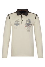 Лонгслив c воротом поло