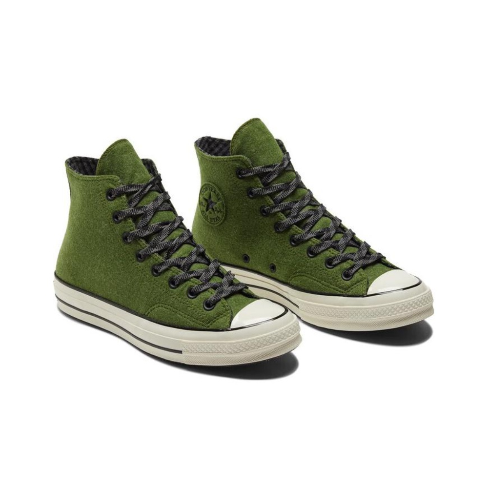 Кеды Converse Chuck 70 High Flannel 'Green' A04284C